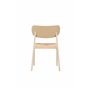Matstol Polly, Beige/Vitlaserad