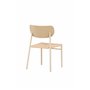 Matstol Polly, Beige/Vitlaserad