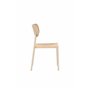 Matstol Polly, Beige/Vitlaserad