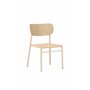 Matstol Polly, Beige/Vitlaserad
