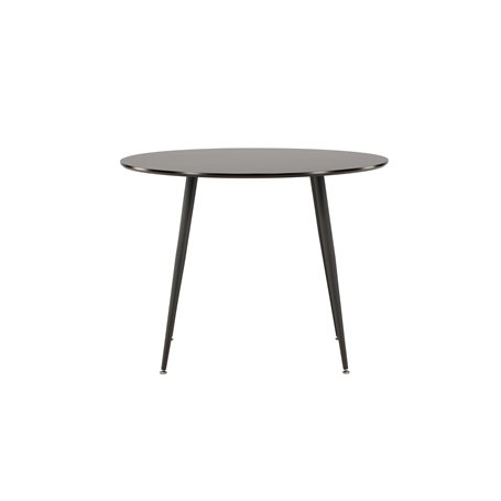 Runt matbord Plaza, Ø100 cm, Svart
