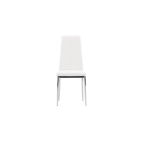 Matstol Pastill, Vit/Silver