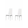 Matstol Pastill, Vit/Silver