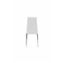 Matstol Pastill, Vit/Silver