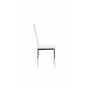 Matstol Pastill, Vit/Silver