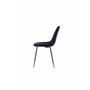 Matstol Polar, Svart/Silver