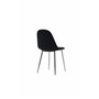 Matstol Polar, Svart/Silver