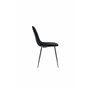Matstol Polar, Svart/Silver