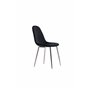 Matstol Polar, Svart/Silver