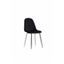 Matstol Polar, Svart/Silver