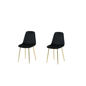 Matstol Polar, Svart/Guld