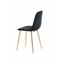 Matstol Polar, Svart/Guld