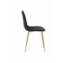 Matstol Polar, Svart/Guld