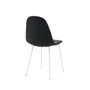 Matstol Polar, Svart/Vit
