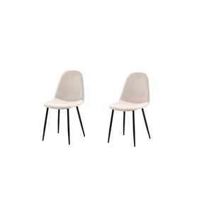 Matstol Polar, Beige/Svart