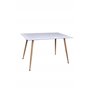 Matbord Polar, 120 × 75 cm, Vit