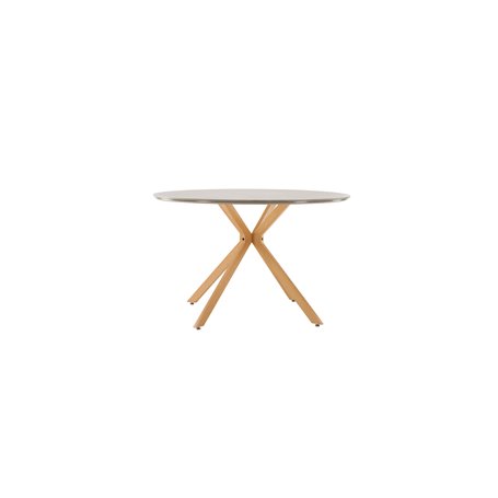 Runt matbord Piazza, Ø120 cm, Grå