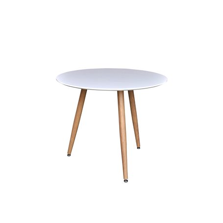 Runt matbord Polar, Ø90 cm, Vit