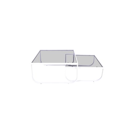 Soffbord Rocker, 81 × 81 cm, Vit