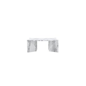 Soffbord Rogaland, 100 × 100 cm, Vit