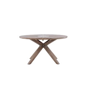 Runt matbord Rosario, Ø140 cm, Brun
