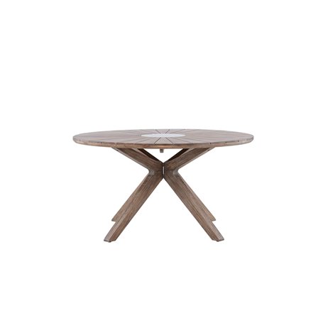 Runt matbord Rosario, Ø140 cm, Brun