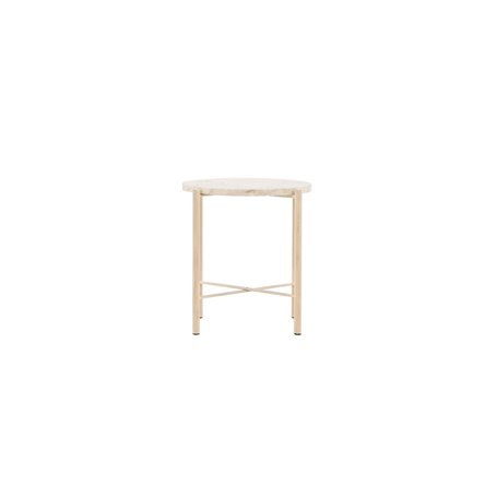 Runt soffbord Sandhamn, Ø40 cm, Beige
