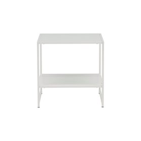 Sidobord Staal Bord, 50 × 50 cm, Vit