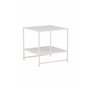 Sidobord Staal Bord, 50 × 50 cm, Vit