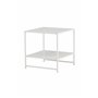 Sidobord Staal Bord, 50 × 50 cm, Vit