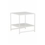 Sidobord Staal Bord, 50 × 50 cm, Vit