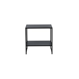 Sidobord Staal Bord, 50 × 50 cm, Svart