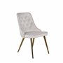 Matstol Velvet Deluxe, Beige/Guld