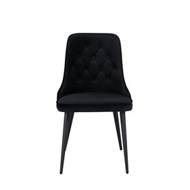 Matstol Velvet Deluxe, Svart