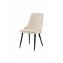 Matstol Velvet Deluxe, Beige/Svart