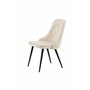 Matstol Velvet Deluxe, Beige/Svart