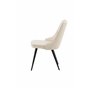 Matstol Velvet Deluxe, Beige/Svart