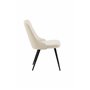 Matstol Velvet Deluxe, Beige/Svart