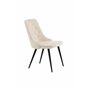 Matstol Velvet Deluxe, Beige/Svart
