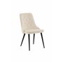 Matstol Velvet Deluxe, Beige/Svart