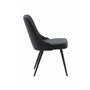 Matstol Velvet Deluxe, Svart