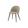 Matstol Velvet, Beige/Svart
