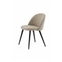Matstol Velvet, Beige/Svart