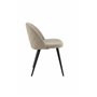 Matstol Velvet, Beige/Svart