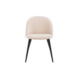 Matstol Velvet, Beige/Svart