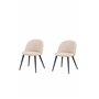 Matstol Velvet, Beige/Svart