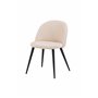 Matstol Velvet, Beige/Svart