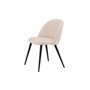 Matstol Velvet, Beige/Svart