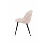 Matstol Velvet, Beige/Svart
