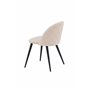 Matstol Velvet, Beige/Svart